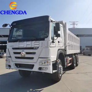 2018 año 30 toneladas de 6x4 375hp Super 10 Wheeler Ghana Sinotruk Howo 20 cúbicos mineros baratos usado camión volquete