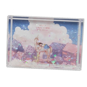 4x6 tùy chỉnh Unicorn khung ảnh nước và long lanh kháng Acrylic khung nhựa - Product Image 1