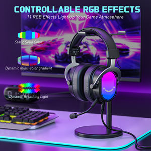 <span class=keywords><strong>Casque</strong></span> de jeu DJ FIFINE H16, son surround 7.1, circum-auriculaire, éclairage RVB vibrant, microphone ANC, boîte de contrôle, streaming USB-A 2.0, PC, PS5 - Product Image 3