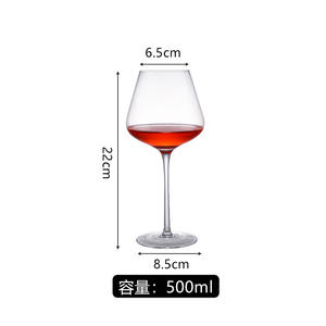 Vente en gros Verre à vin et verres à champagne <span class=keywords><strong>Gobelet</strong></span> en verre de cristal sans plomb de Bourgogne - Product Image 6