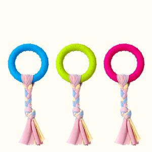 Dayanıklı çevre dostu köpek çiğnemek oyuncak karikatür köpek diş temizleme Pet Molar sopa kemik şeklinde Bite dayanıklı kauçuk Chewer için - Product Image 6