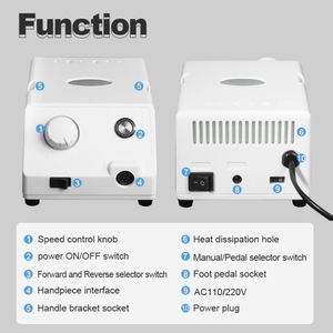 Micromotor de Repuesto de Plástico Zorin Nuevo de Fábrica SDE SH37LN 45000rpm para Pieza de Mano BtMarathon N 4, Máquina Eléctrica de Taladro para Uñas - Product Image 5