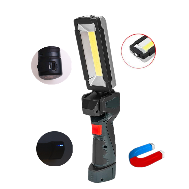 Уличный светодиодный фонарик для вызовов, мощный магнитный аварийный фонарь с красным светом для оказания помощи при помощи железной дороги, рабочие лампы для ремонта автомобиля
