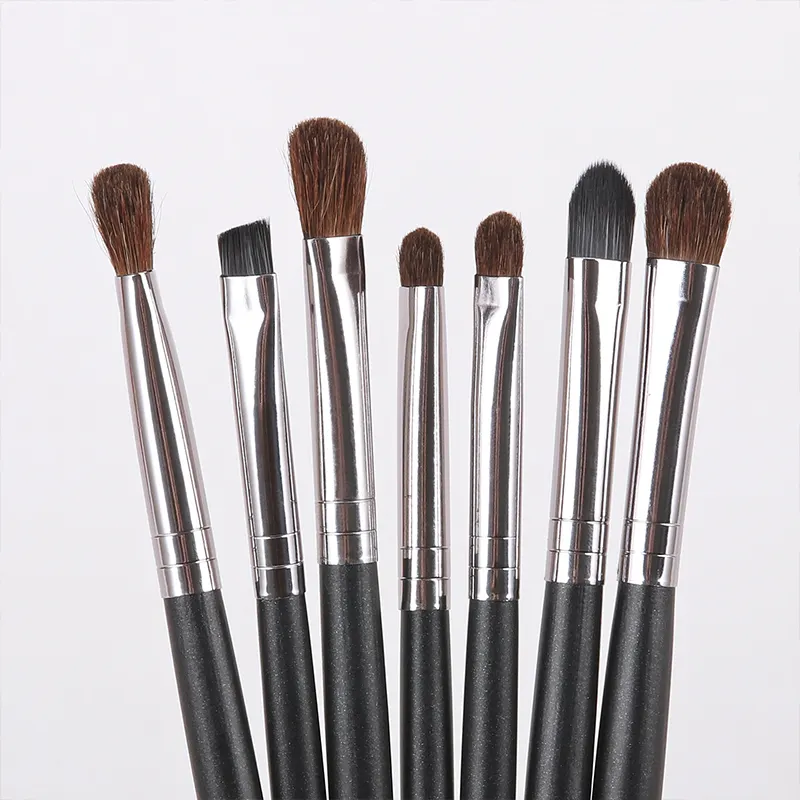 VLY New Sale 7 Pcs Eyeshadow Brushes Set For Beginner Vegan Makeup Brush Set With Portable Box