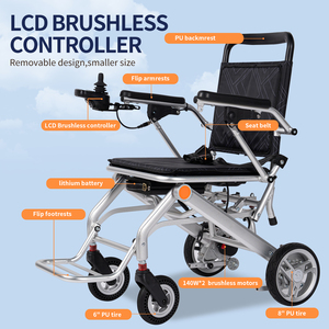 Meilleure vente de fauteuil roulant léger télécommandé handicapé avec batterie longue durée et design pliable - Product Image 6