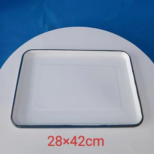 Plateau en émail – Vaisselle moderne polyvalente en porcelaine haute qualité, compatible OEM pour hôtels et laboratoires - Product Image 4