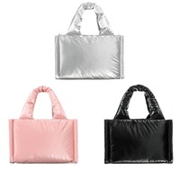 Sac Tendance 2024 Nouveaux Produits 2025 Dames Designer De Luxe Filles Sacs À Main Femmes Mini Puffer Brillant Petit Épaule Carré Sacs