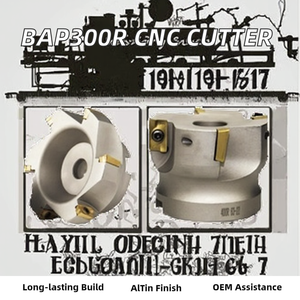Insertos de Carburo de Ángulo Recto YUFU BAP300R/400R de 4 Filos 55HRC para Fresadora/Torno CNC, Fresa de Cara Plana con Recubrimiento AlTiN OEM/ODM 3M - Product Image 2