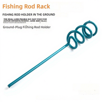 Support de canne à pêche en fer peint par pulvérisation pour la pêche en mer en plein air, modèle MJ-543, fabriqué en Chine