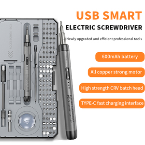 Nuevo <span class=keywords><strong>Destornillador</strong></span> Eléctrico Inalámbrico Gris, Juego 120 en 1, Herramienta de Desmontaje Electrónico de Precisión <span class=keywords><strong>para</strong></span> Teléfonos <span class=keywords><strong>Celulares</strong></span>, <span class=keywords><strong>Destornillador</strong></span> Inalámbrico Tipo Pluma - Product Image 1