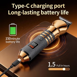 Set <span class=keywords><strong>de</strong></span> Aseo Masculino Multifuncional 6 en 1, Recargable por USB, Recortadora Eléctrica <span class=keywords><strong>para</strong></span> Barba, Nariz y Cuerpo, Portátil <span class=keywords><strong>para</strong></span> Uso Doméstico - Product Image 2