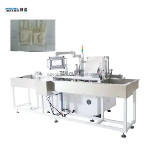 High Efficient Automatic Paper Cutting Feeding Wrapping Equipment Surgical Glove Wallet Type Packing Machine Paper Liner Pack