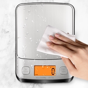 5kg/1g IPX7 방수 주방 전자 저울 베이킹 용 큰 플랫폼 계량 저울이있는 스테인레스 스틸 식품 중량 스케일 - Product Image 5