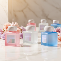 Vente directe d'usine, diffuseur d'huiles essentielles en verre réutilisable de 100 ml, longue durée