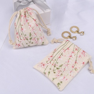 Petite pochette blanche en <span class=keywords><strong>lin</strong></span>, 38 pièces, avec cordon en Jute - Product Image 4