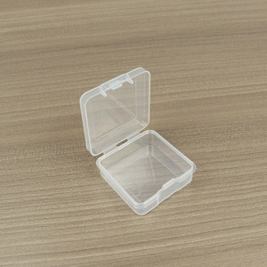 Square PP Plastic Mini Transparent <b>Storage</b> <b>Box</b> 4.5Cm For Jewelry <b>Small</b> Parts Desktop Organizer With Lid - Product Image 4