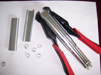 LEKON WX-SR8 Pliers Metric Stainless Steel Hog Ring Circlip Retaining Ring for Tying Pet Cages Supermarket Sealing OEM