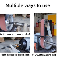 Mini ponceuse-brosseuse multifonctionnelle 2 en 1, moteur 1,5 kW, vitesse variable, pour le travail du métal, du bois, la bijouterie, le meulage de précision