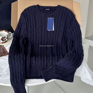 <span class=keywords><strong>Maglione</strong></span> da <span class=keywords><strong>Uomo</strong></span> a Collo Tondo, <span class=keywords><strong>Slim</strong></span> <span class=keywords><strong>Fit</strong></span>, Lavorato a Maglia, Maniche Lunghe, Stile Ralph, per l'Inverno - Product Image 3