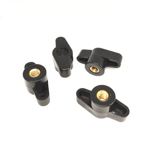 DIN934 1/4-20 Zoll M4 M5 M6 M8 Blind loch mit Innengewinde Z Typ Butterfly T Flügel Kunststoff griff Verriegelung Daumen knopf mutter Bergbau - Product Image 3