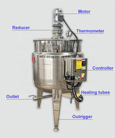 Machines chimiques haut cisaillement disperser émulsionner équipement de mélange liquide mélange réservoir de chauffage agitateur mélangeur en acier inoxydable
