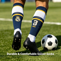 Chaussettes de football pour jeunes anti-humidité, hauteur genou, avec coussinet en silicone pour entraînement sur gazon synthétique, maximisant la traction – Échantillon gratuit