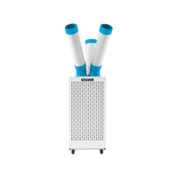 Refroidisseur portable industriel 12000 BTU, commande numérique, réservoir d'eau intégré, climatiseur mobile pour le refroidissement des salles de serveurs, directement de l'usine