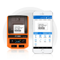 Imprimante d'étiquettes de bijoux la plus populaire 2 ''sans fil thermique code à barres câble imprimante d'étiquettes Qr Code autocollant mini imprimante portable