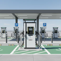 Cargador Rápido para Vehículos Eléctricos CP-DC de 180 kW CC |   Estación de Carga Comercial para Vehículos Eléctricos de Corriente Continua con 1 Año de Garantía, Refrigeración Líquida LiFePO4, 96% de Eficiencia