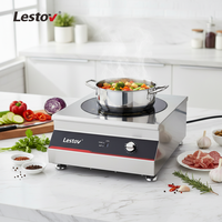 Lestov Petite table de cuisson à induction commerciale avec bouton de contrôle Cuisinière à induction de restaurant pour restauration d'hôtel de cantine
