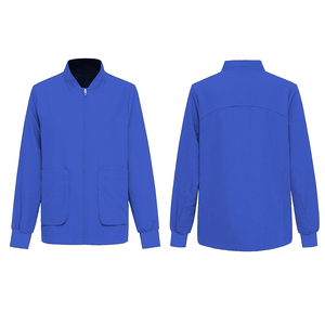 <span class=keywords><strong>Camice</strong></span> Medico di Alta Qualità con Zip, Tinta Unita, Caldo per l'Inverno, per Medici e Infermieri, Spesso per Ospedali - Product Image 3