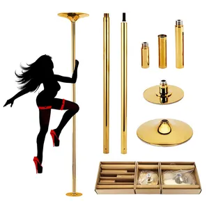 Golden Dance Pole 45 mm nuova versione Fitness Spinning Pole Rotation tubo rotazione e statico modello Stripper pali