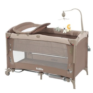 Culla Pieghevole in Metallo Kidilo, Lettino Componibile Multifunzionale per Neonati, <span class=keywords><strong>Portatile</strong></span> e Mobile, Vendita all'Ingrosso Transfrontaliera UP650X - Product Image 5