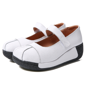 Nouvelle haute qualité bohème glisser chaussures compensées semelle épaisse femmes Mary Jane chaussure sans lacet hauteur augmenter décontracté dame Sneaker <span class=keywords><strong>pas</strong></span> <span class=keywords><strong>cher</strong></span> - Product Image 6