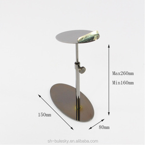 Exhibidores de Zapatos Ajustables de Acero Inoxidable Dorado, Modernos y Sencillos, Estantes Metálicos para Zapatos de Mujer - Product Image 5