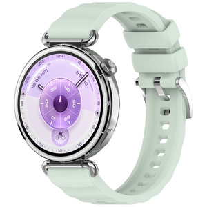 Bracelet de montre en silicone à fixation par pression pour <span class=keywords><strong>Huawei</strong></span> Watch GT6 41/46 mm, <span class=keywords><strong>installation</strong></span> en un clic, ajustement parfait, résistant à la transpiration, idéal pour un usage quotidien - Product Image 5