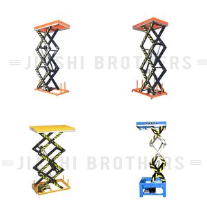 Ayarlanabilir 4m hidrolik makas kaldırıcı platformları taşınabilir 1ton elektrikli kaldırma tezgahları Mini küçük hibrid makaslı Lift - Product Image 2