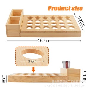 Estante de almacenamiento de cápsulas de café de madera para mostrador de cafetería, estante de almacenamiento de cápsulas de café y bolsitas de té de madera, organizador de bolsitas de té. - Product Image 4