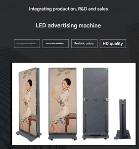 Écran publicitaire numérique pliable sur pied, LED pleine résolution intérieure, P1.86, P1.25, P1.53, P2, GOB, COB, affichage <span class=keywords><strong>vidéo</strong></span> - Product Image 2