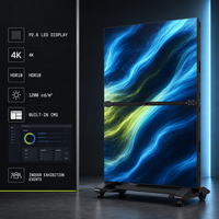 Écran vidéo LED pliable P2.6 couleur pleine 4K HDR10 avec luminosité de 1200 cd pour événements et expositions intérieures
