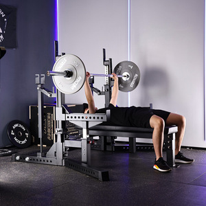 Estación de press de banca Aniczon Powerlifting Rack, equipo de gimnasio de acero para entrenamiento de fuerza - Product Image 1