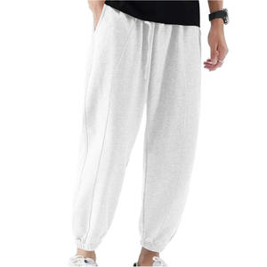 Nouveau pantalon de jogging décontracté pour homme, couleur unie, taille élastique, respirant, coupe ample, grande taille, vêtements de sport d'été - Product Image 2