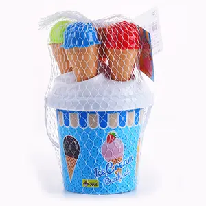 Настраиваемая пляжная игрушка-ведро для мороженого с пластиковым ведром