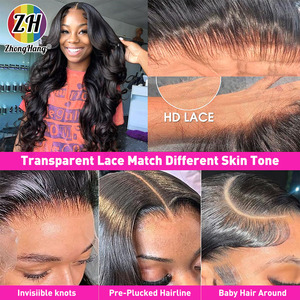 วิกผมลูกไม้แบบ HD <span class=keywords><strong>ทรง</strong></span>หยิกแบบอินเดีย-พม่า ผมแท้ 100% ราคาขายส่ง วิกผมลูกไม้โปร่งใส ขายดีที่สุด - Product Image 5