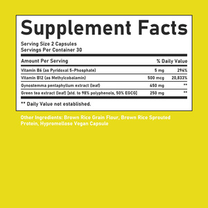 Produit Tendance : Capsules Brûle-Graisse Abdominale avec Gynostemma Pentaphyllum et Thé Vert – Éliminez la Graisse Abdominale Tenace – Vitamine B6 - Product Image 2