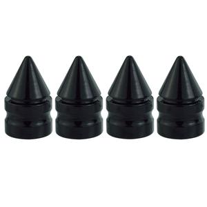 Smart Valve <b>Cap</b> Conical Black Aluminum Alloy For Car Tire Wheel <b>Dust</b> Cover Replacement Repair Parts - Product Image 1