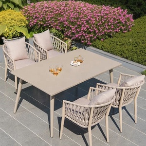 Outdoor <b>Dining</b> <b>Table</b> Decor Ideas Diy Outdoor <b>Dining</b> Set Rattan <b>Tables</b> and Chairs Outdoor <b>Dining</b> Set Seat - Product Image 4