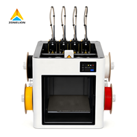 Sistem Pencetakan Multi Warna Otomatis Empat Kepala Alat untuk Printer 3D FDM Industri, Rumah Tangga, DIY, dan Pembuatan Prototipe