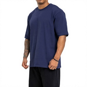 T-shirt en coton 100% à col rond, coupe classique, extensible, imprimé personnalisé, poche avant unie, tricoté, été - Product Image 1