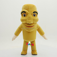 Costume de mascotte gonflable amusant et original en peluche marron sur mesure pour défilé de carnaval, enterrement de vie de garçon, promotion